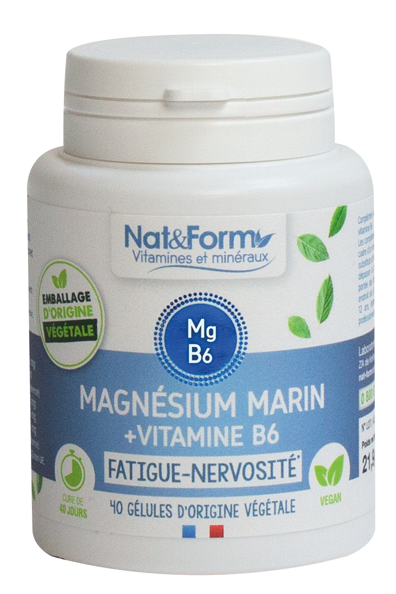 image Magnésium Marin + Vitamine B6 – NAT&FORM (6 produits)